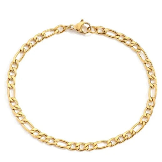 Gold figaro chain necklace