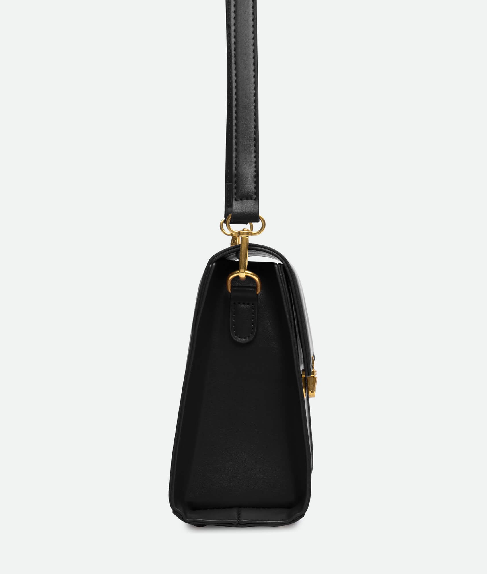 Black Square Crossbody Bag Side