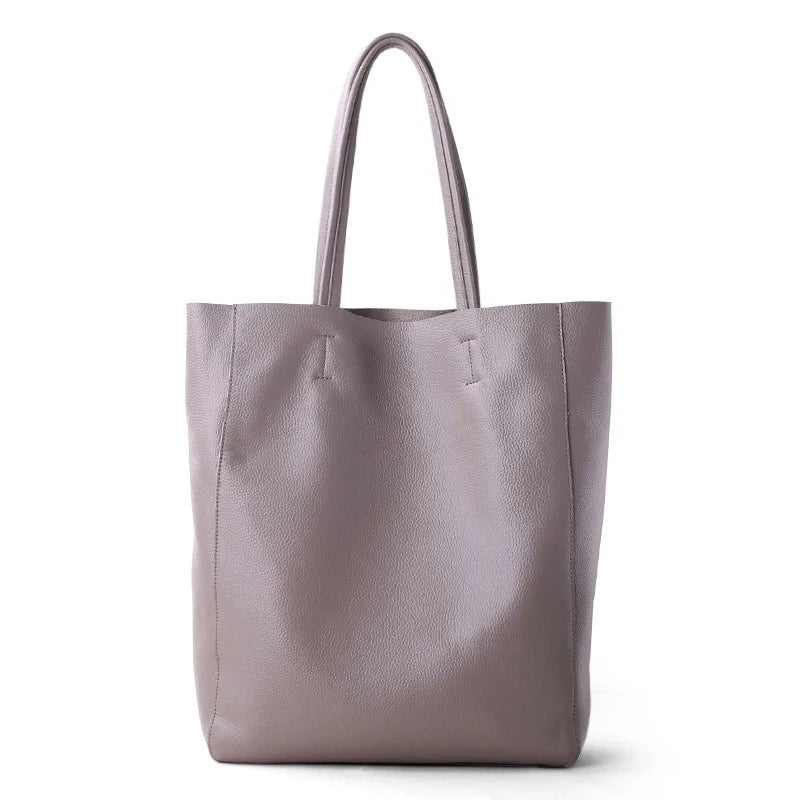 Valentina Perla Medium tote in Stone