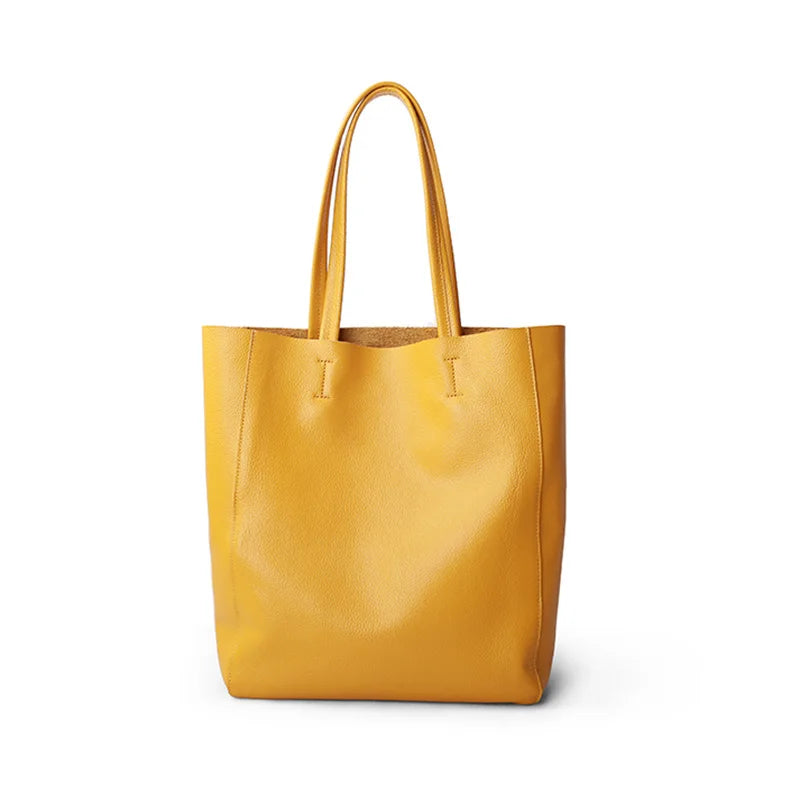Valentina Costa Medium tote in Lemon