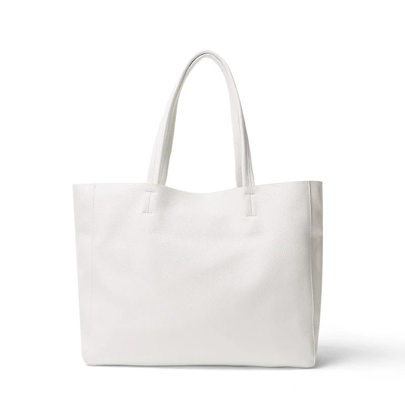 Valentina Costa Medium tote in Chalk