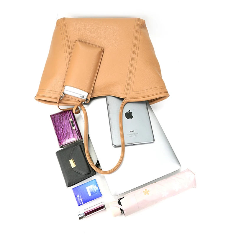 Valentina Prima tote in Nude, interior