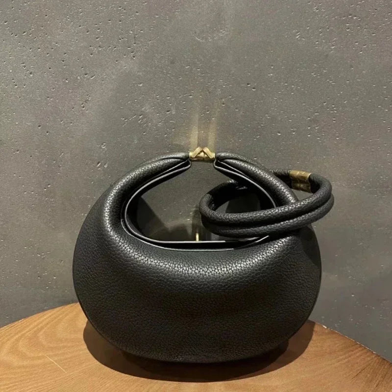 Valentina Todi crescent bag in Mint, side view