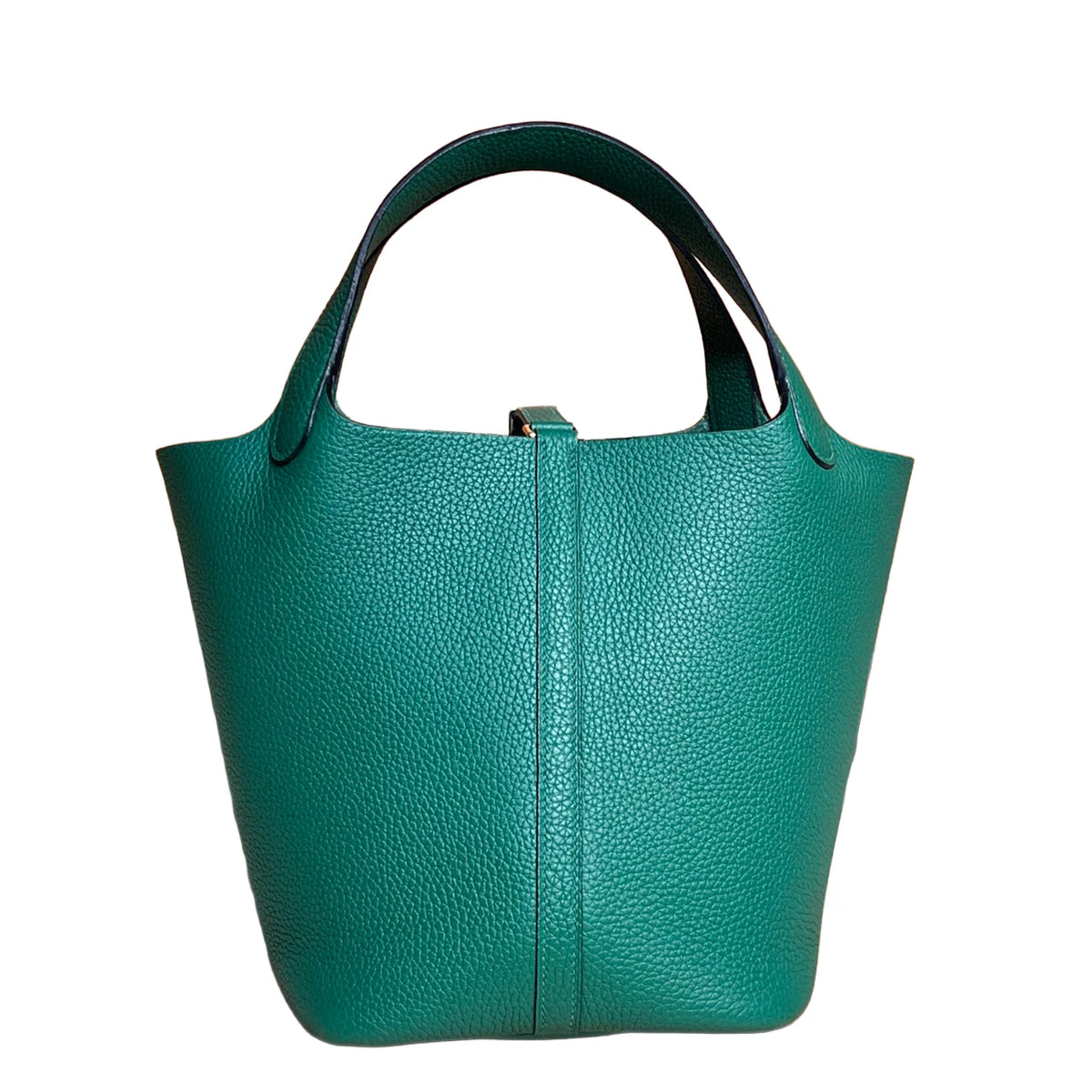 Valentina Ostuni Small bucket bag in Peacock