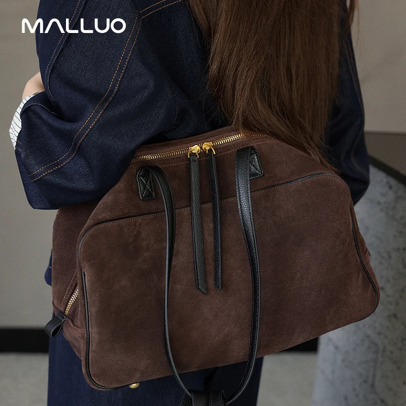 Valentina Umbra Large top-handle bag in Brown, side view