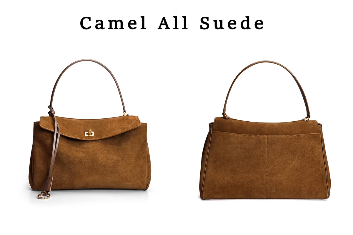 Valentina Dolce Medium tote in Camel
