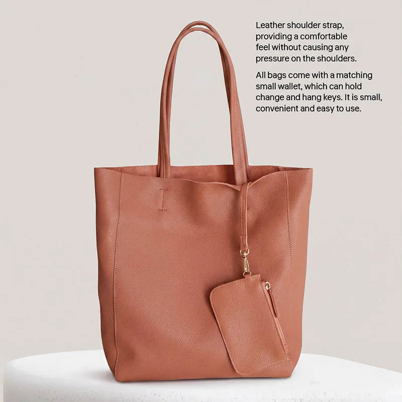 Valentina Costa Small tote in Lemon, back view