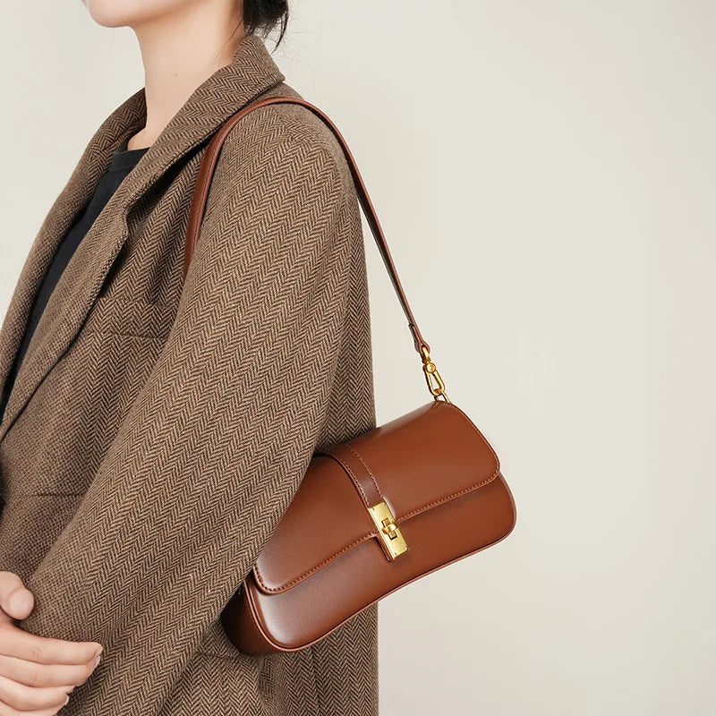 Valentina Tabacco shoulder bag in Coffee, detail