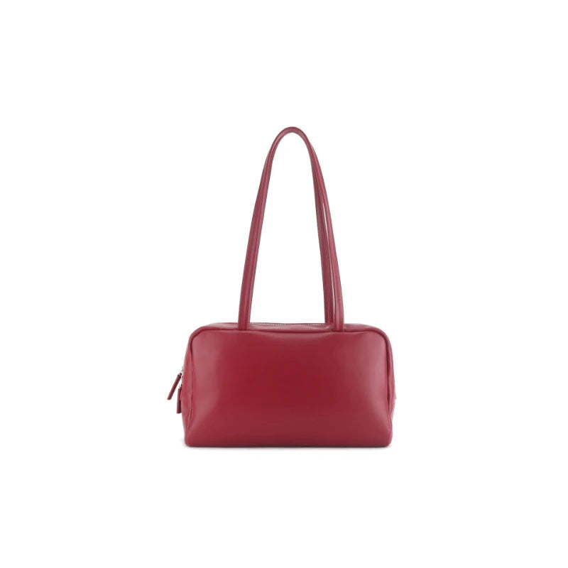 Valentina Oro tote in Wine red