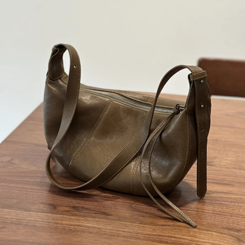 Valentina Salvia saddle bag in Mocha