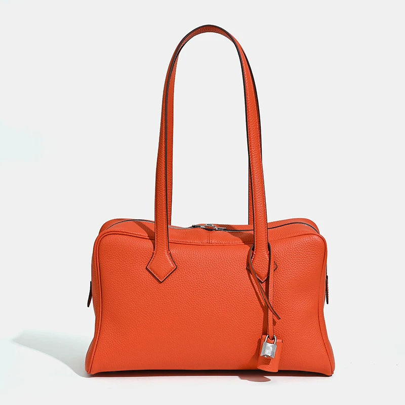Valentina Rosa Large tote in Orange