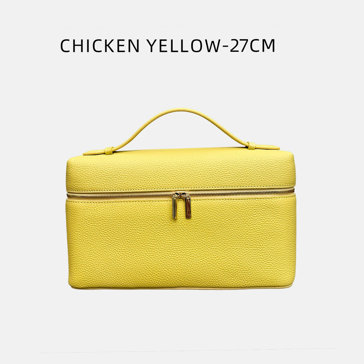 Valentina Orvieto Large top-handle bag in Naples Yellow
