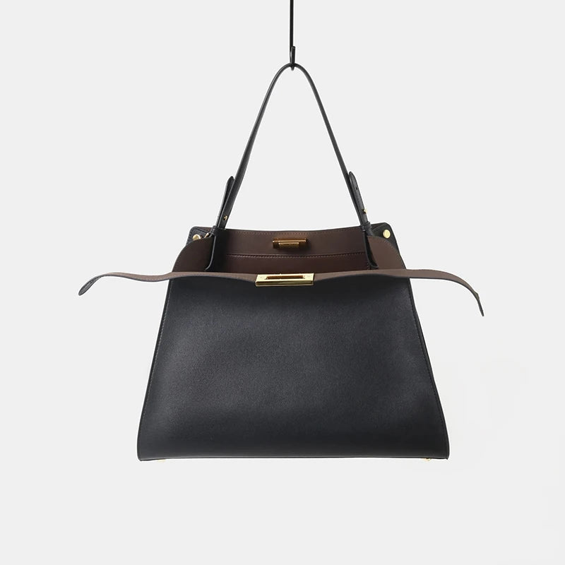 Valentina Siracusa top-handle bag in Black