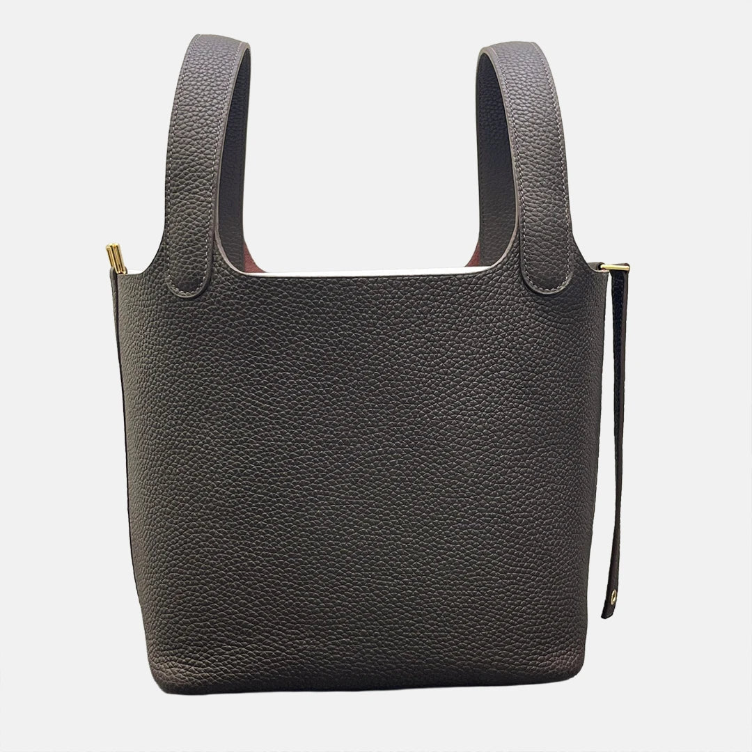 Valentina Ostuni Small bucket bag in Ebony