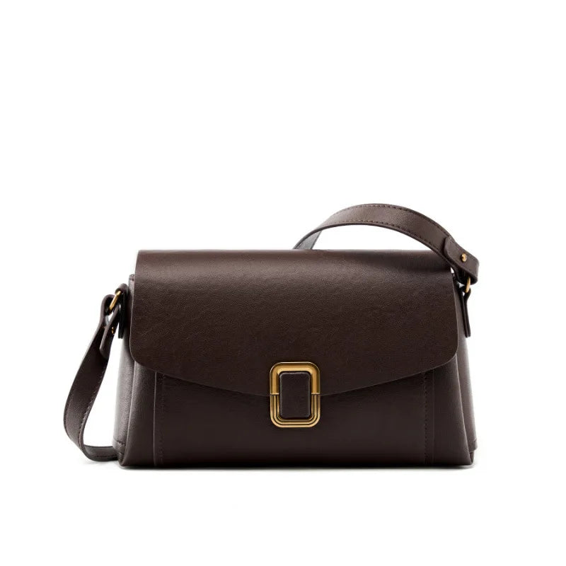 Valentina Creta shoulder bag in Chocolate
