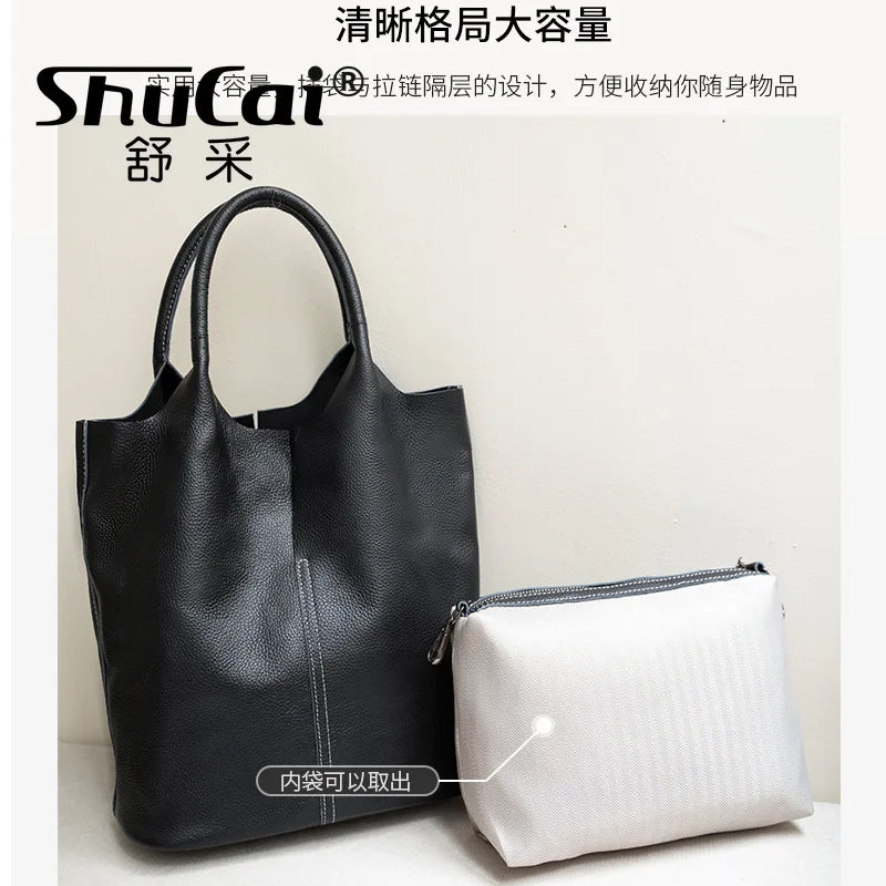 Valentina Commute soft leather work tote