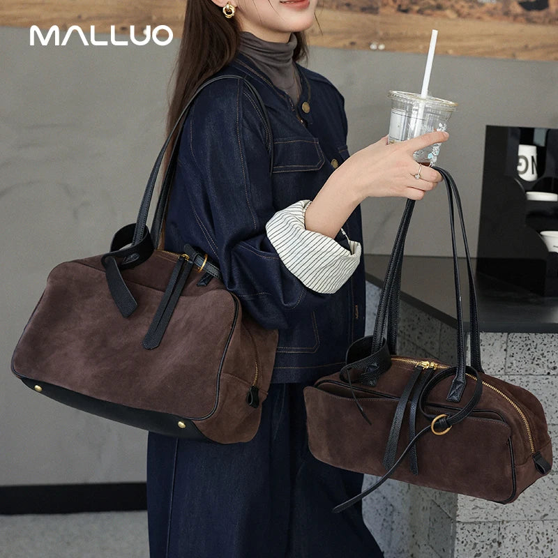 Valentina Umbra Large top-handle bag in Brown, front view