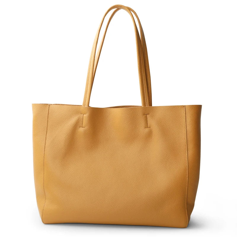 Valentina Lino tote in Biscuit
