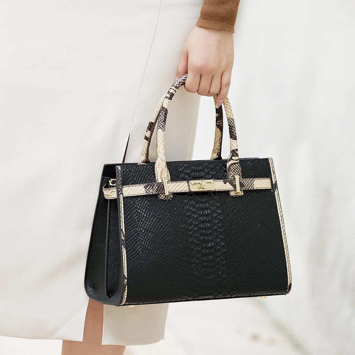Valentina Cefalu top-handle bag in Black