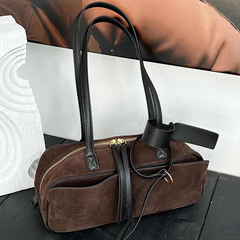 Valentina Umbra Small top-handle bag in Coffee