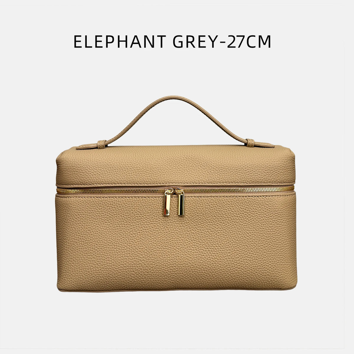 Valentina Orvieto Large top-handle bag in Elephant Grey