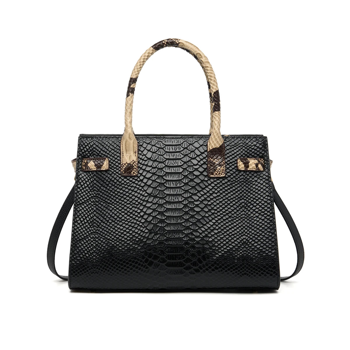 Valentina Cefalu top-handle bag in Black, back view