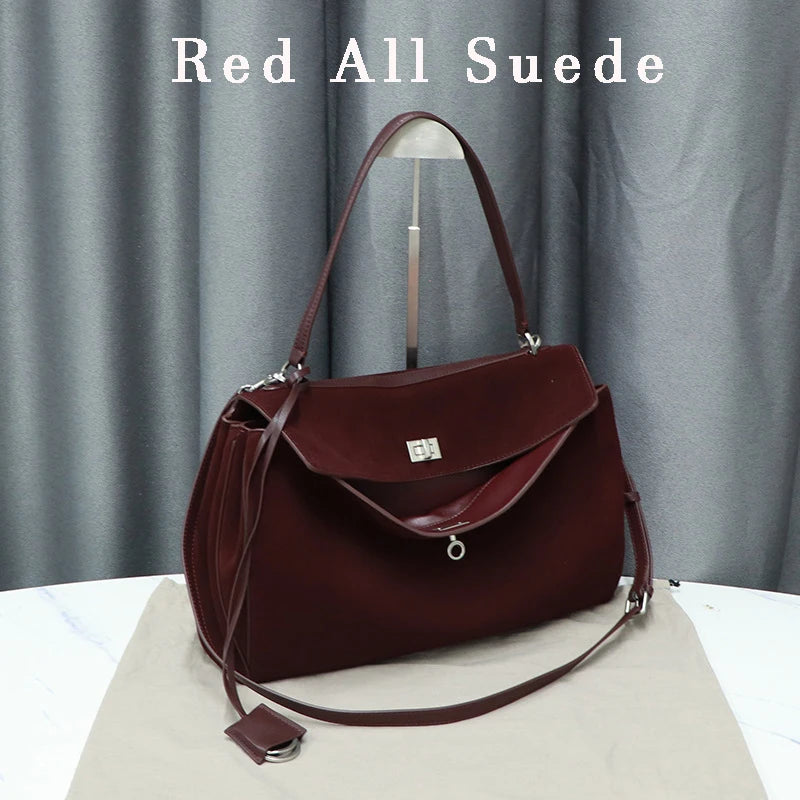 Valentina Dolce Small tote in Wine red