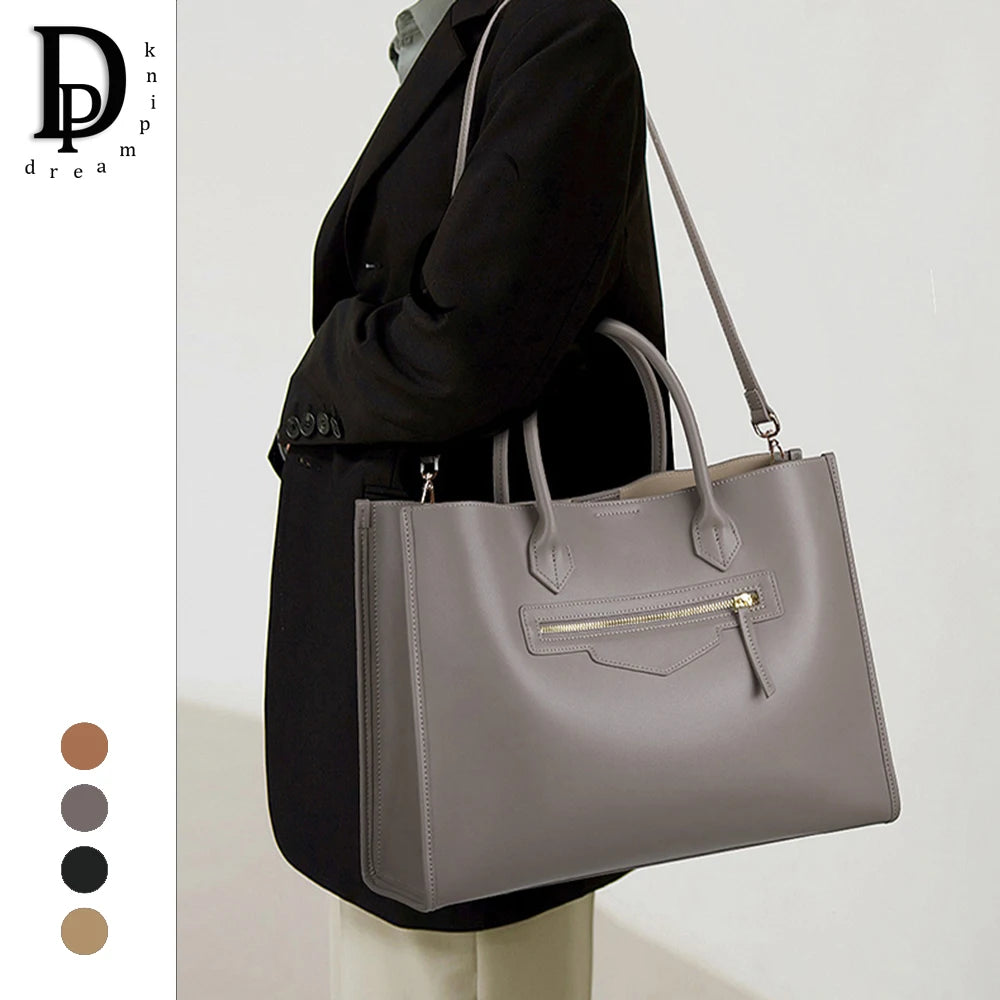 Valentina Pausa top-handle bag in Dark Gray, front view