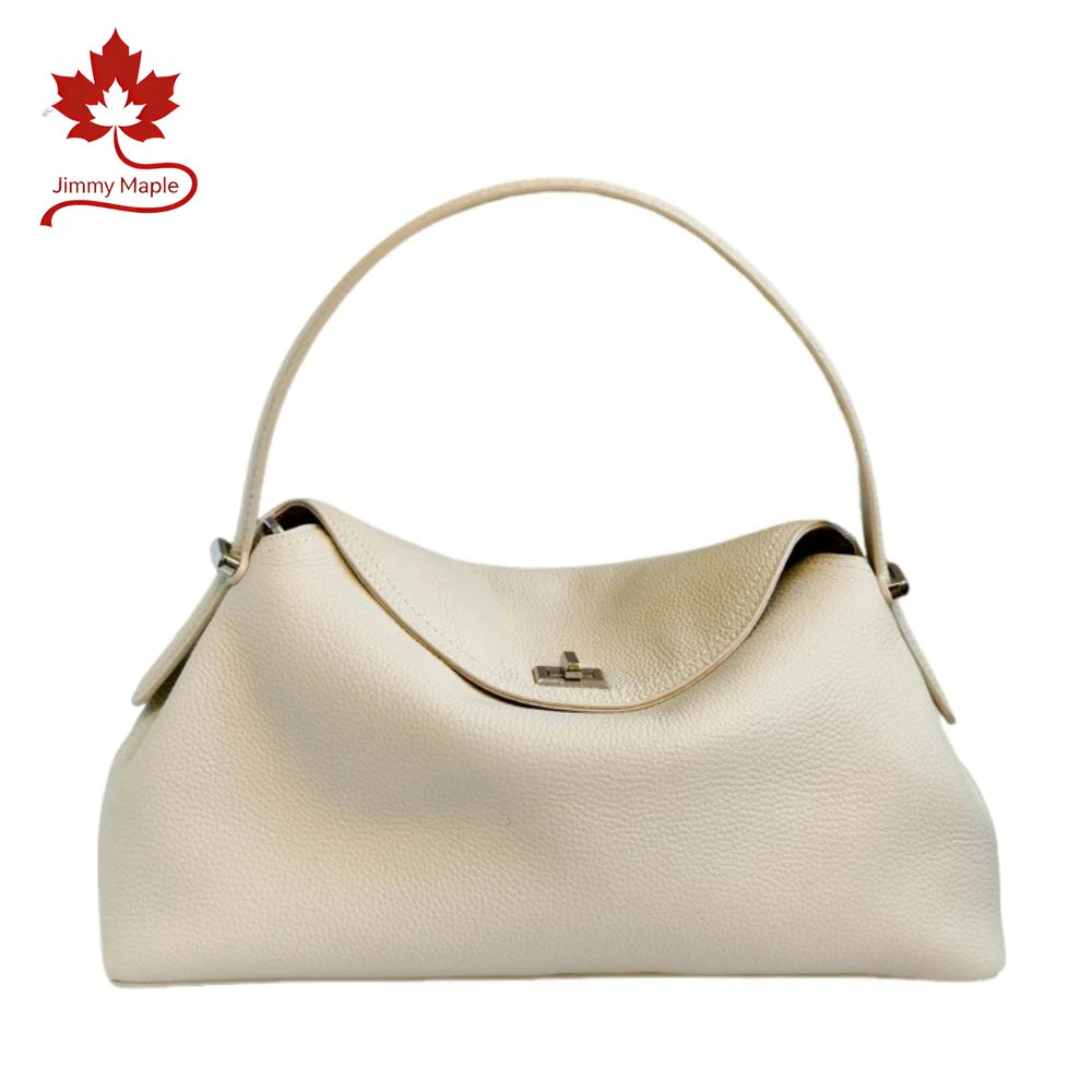 Valentina Porto tote in Beige, front view