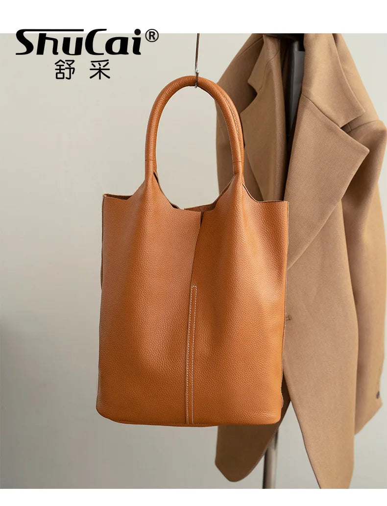 Valentina Commute soft leather work tote