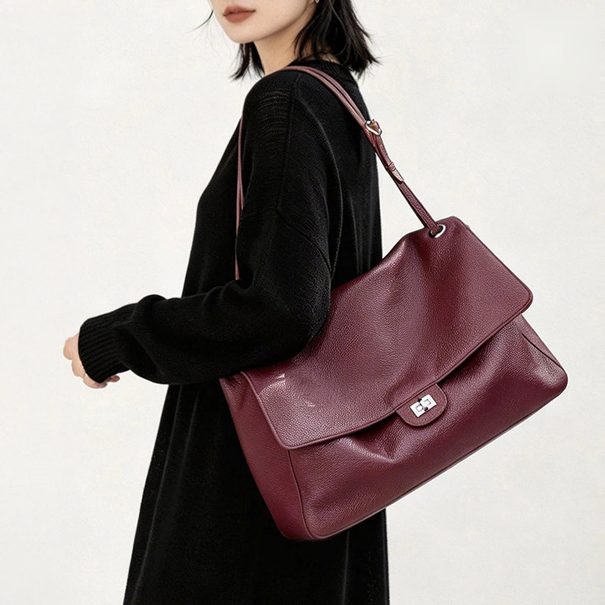 Valentina Fiume Small tote in Burgundy