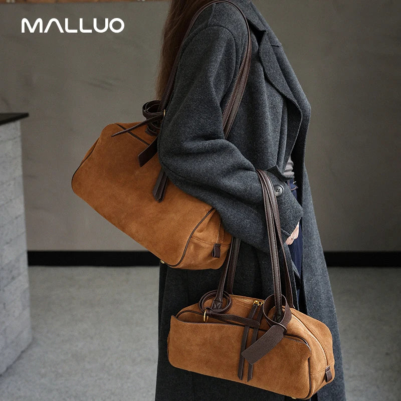 Valentina Umbra Small top-handle bag in Brown, worn