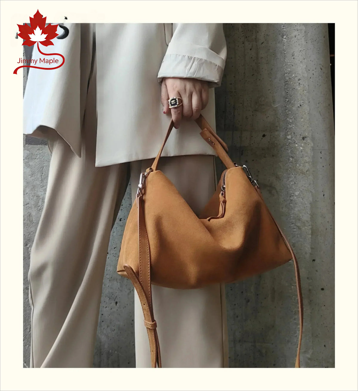 Valentina Cima tote in Yucca, back view