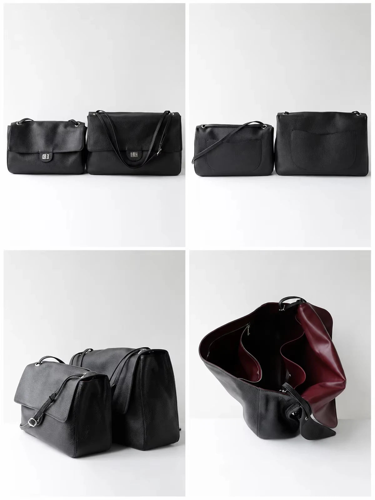 Valentina Fiume Medium tote in Taupe, interior