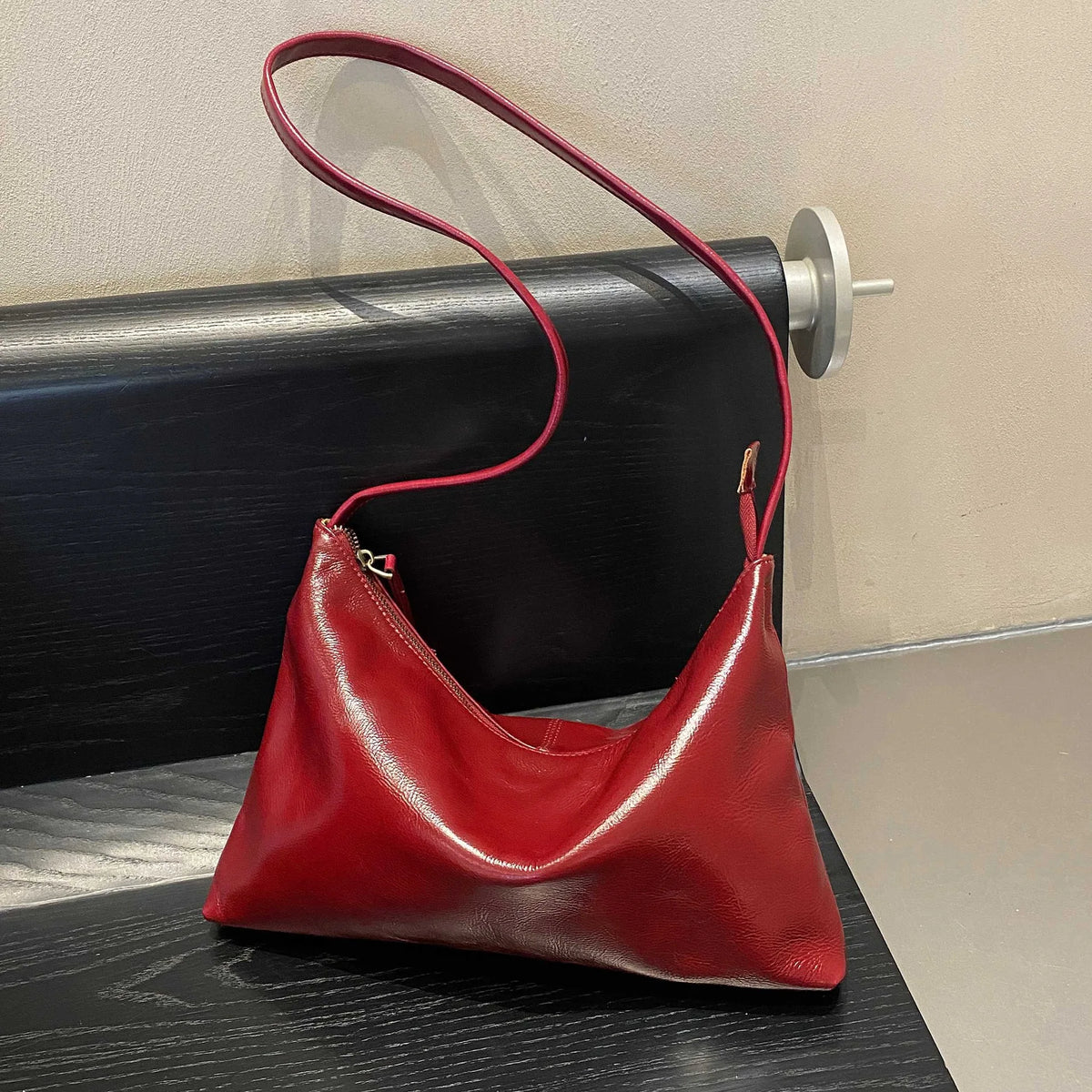 Valentina Lana crossbody bag in Wine red