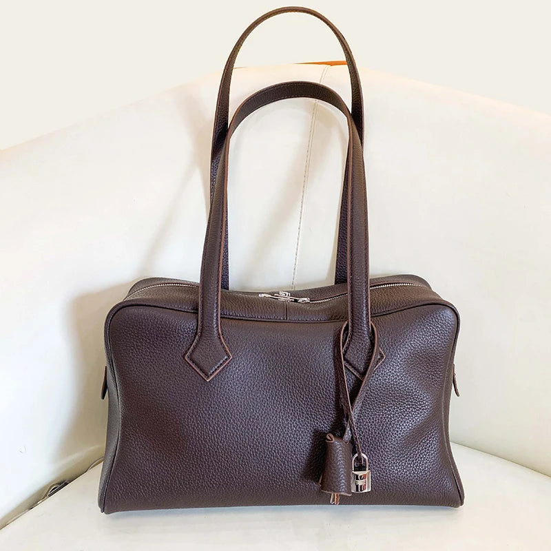 Valentina Rosa Large tote in Ebony