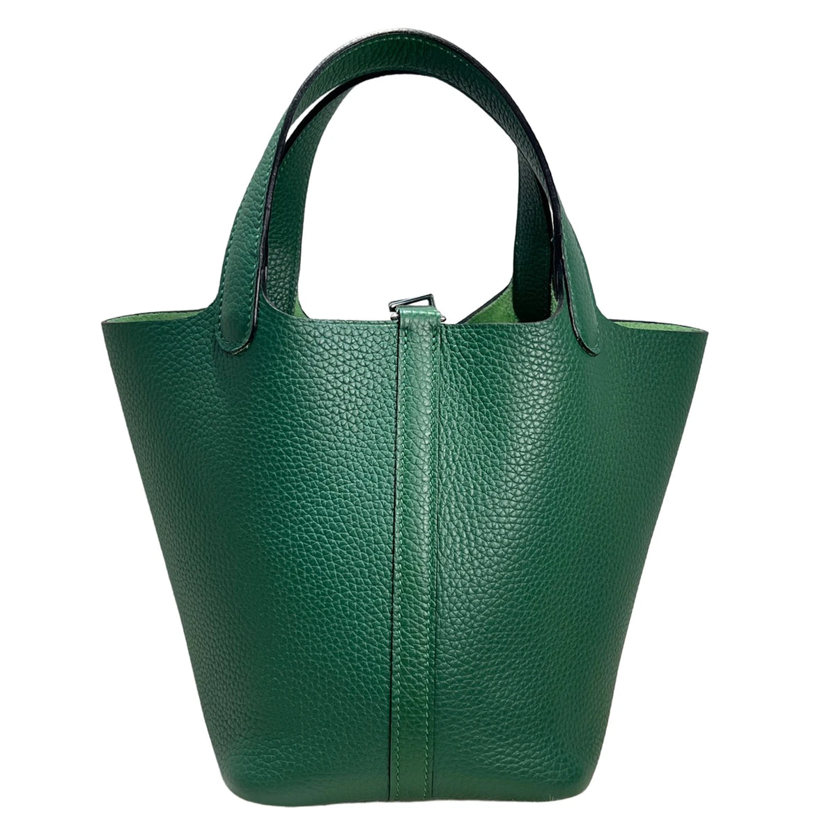 Valentina Ostuni Large bucket bag in Velvet Green