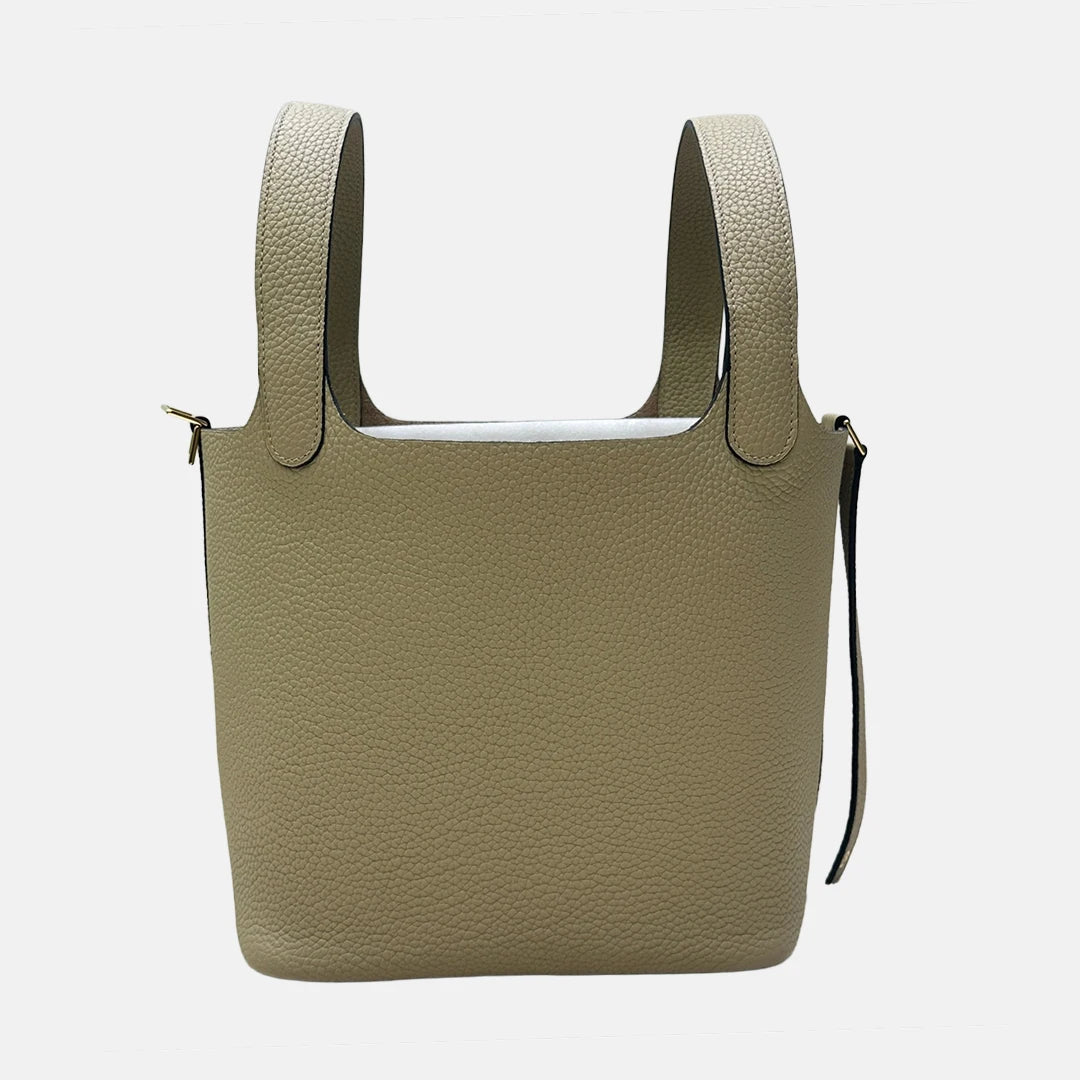 Valentina Ostuni Small bucket bag in Denim, front view