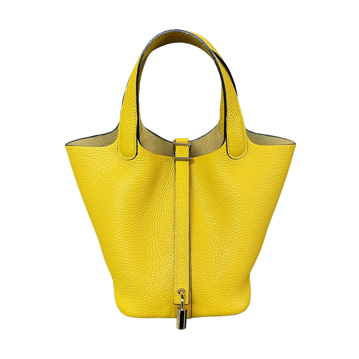 Valentina Ostuni Small bucket bag in Naples Yellow