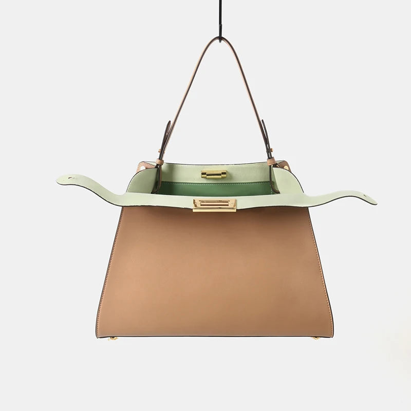 Valentina Siracusa top-handle bag in Butter