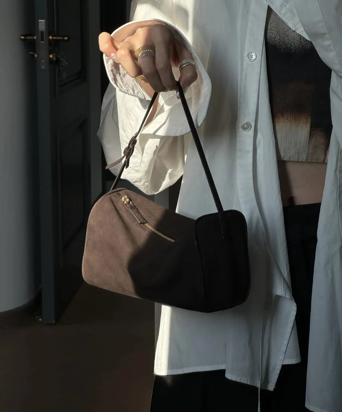 Valentina Alba crossbody bag in Coffee