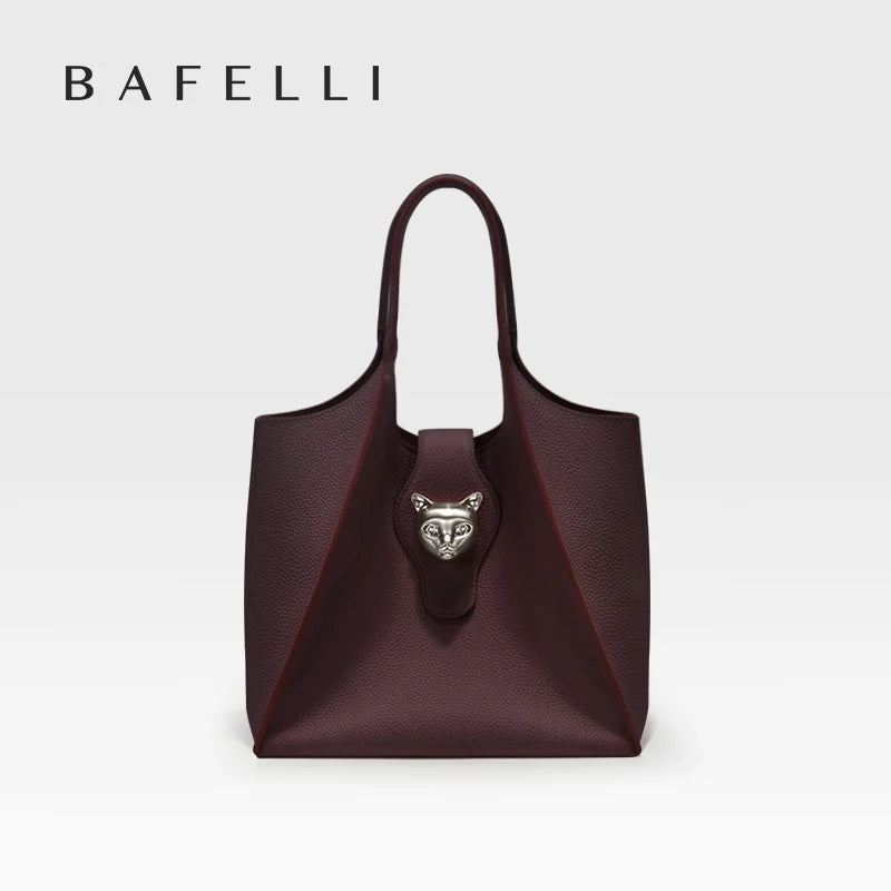 Valentina Onda tote in Burgundy