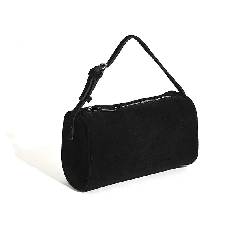 Valentina Lume shoulder bag in Ebony