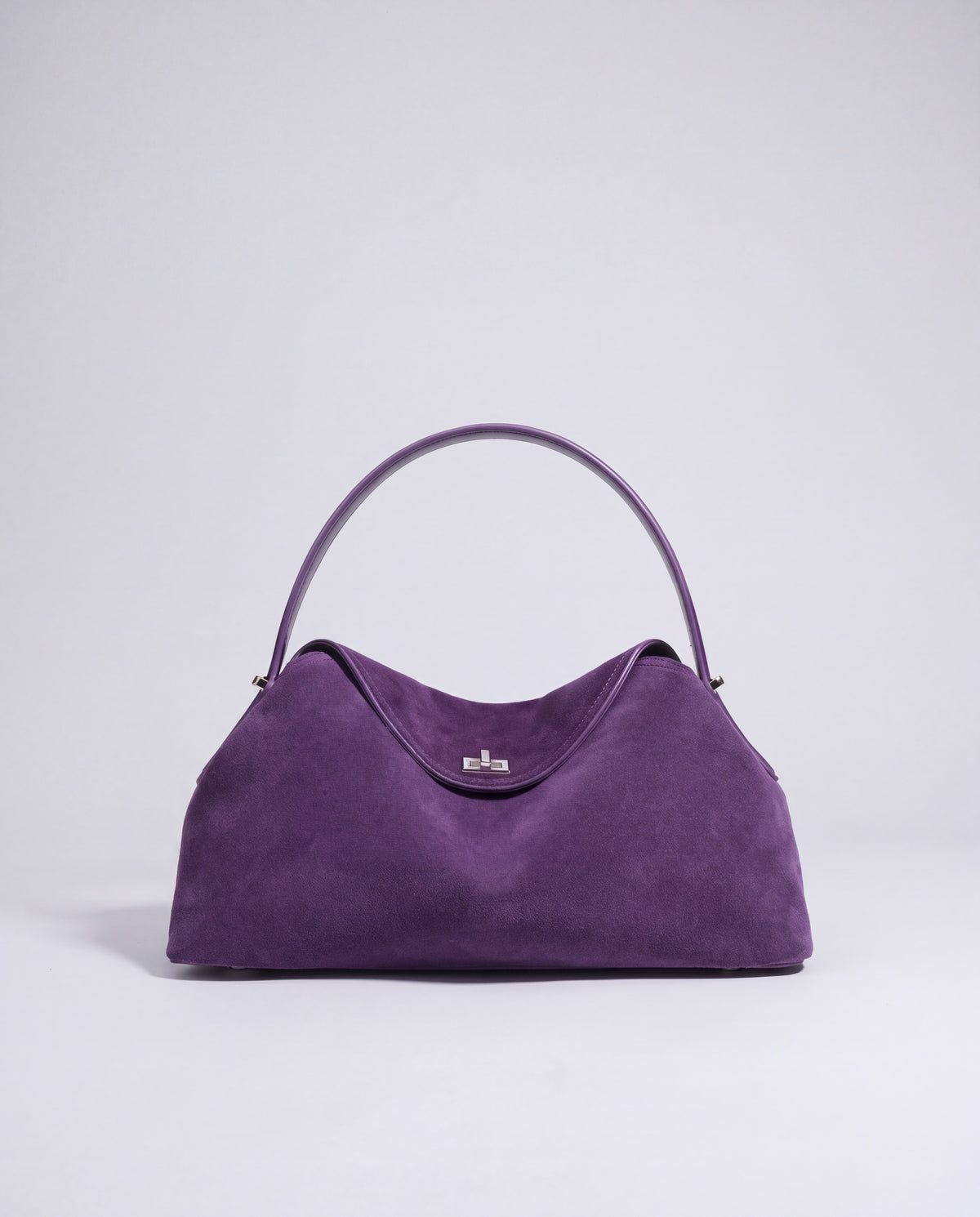 Bowler bag in Purple – front view