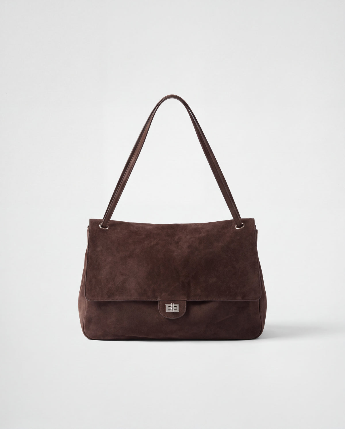 Brio Large bag in Chocolate – front view