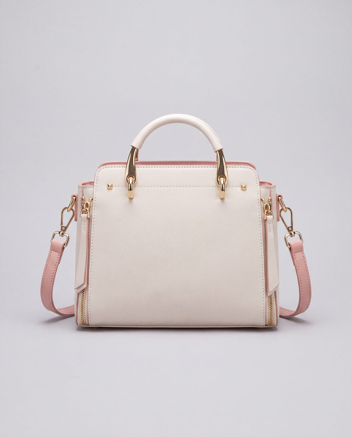 Contrast bag in Chalk – front view