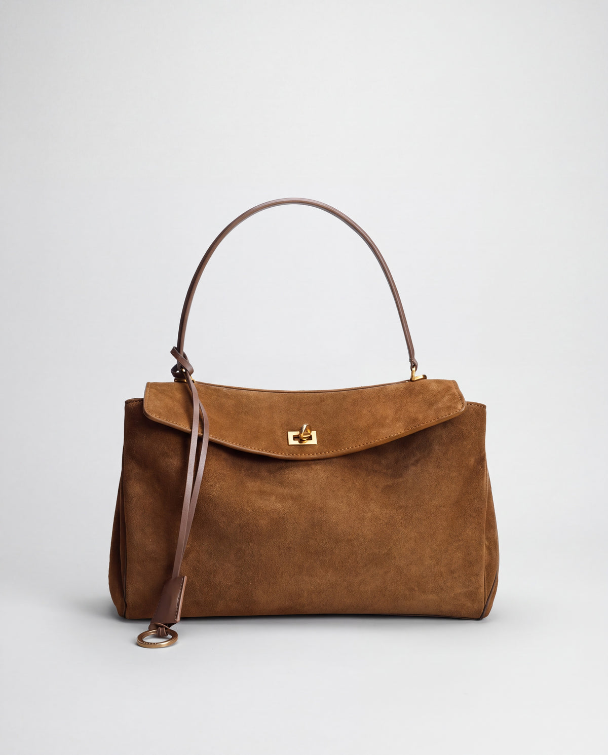 Dolce Large bag in Camel – front view