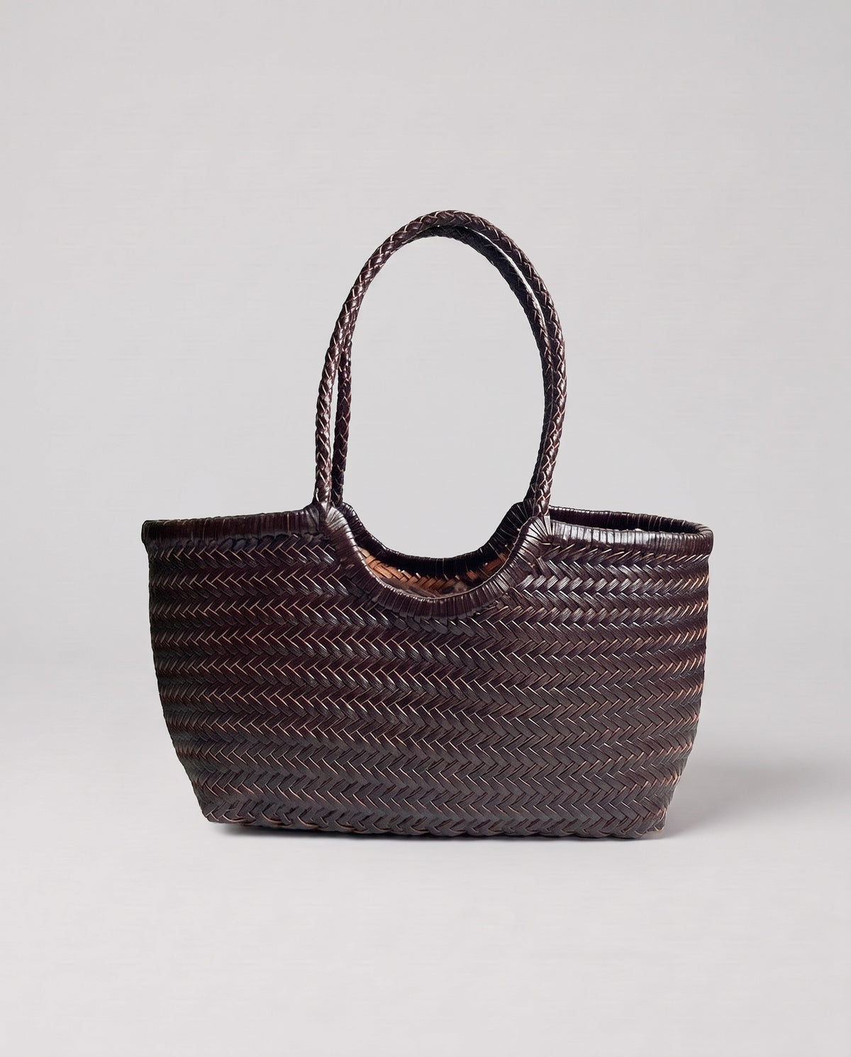 Valentina Noto Small bag in Chocolate, front view