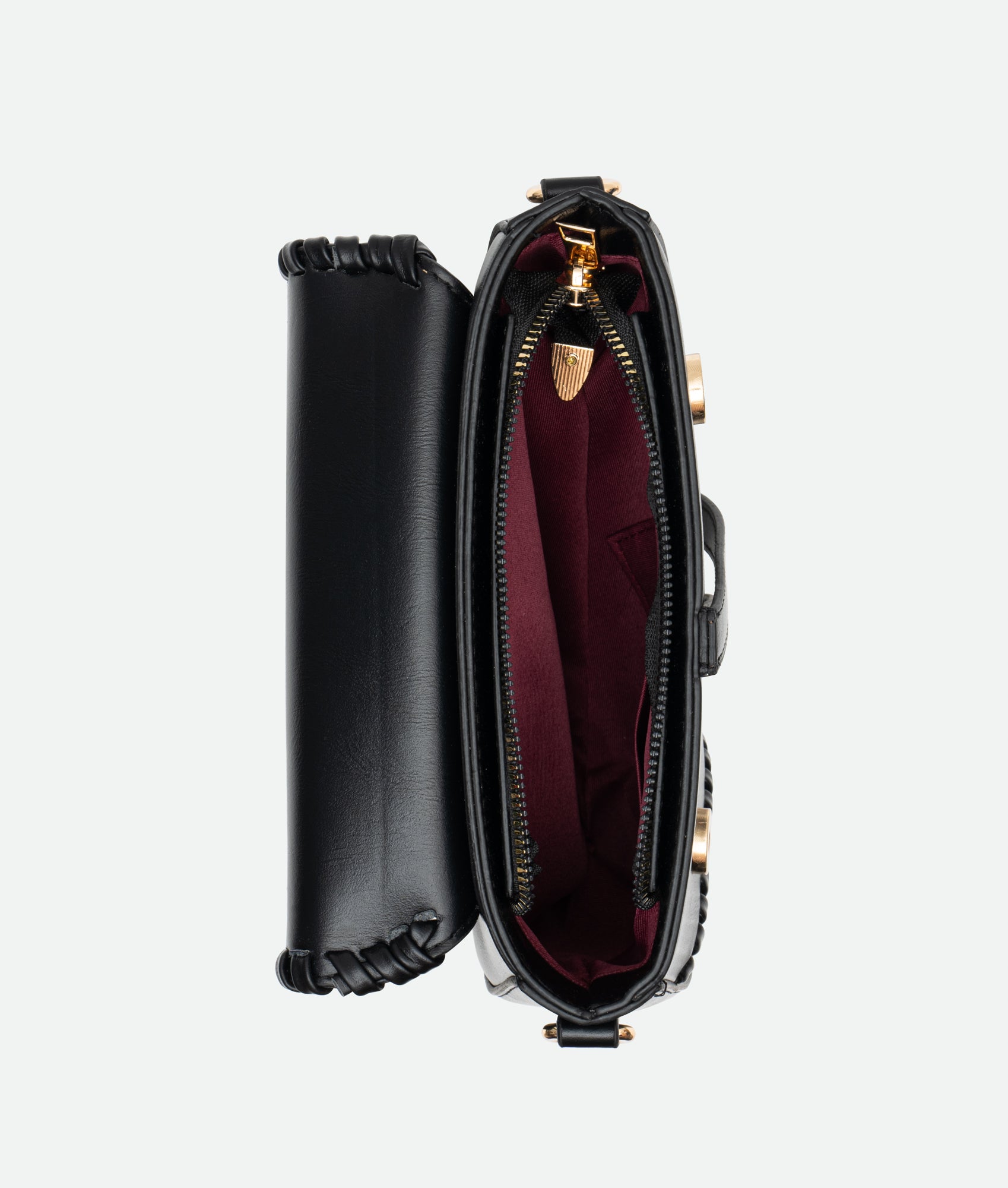 saddle bag black dior inside