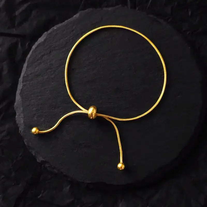 women's gold rope bracelet